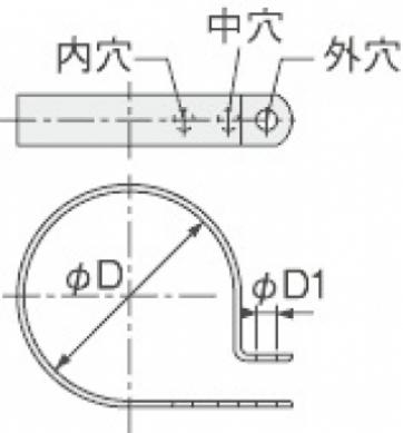 ナイロンクリップ（黒色・耐候グレード）